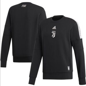 Juventus Adidas Black Pullover Sweatshirt